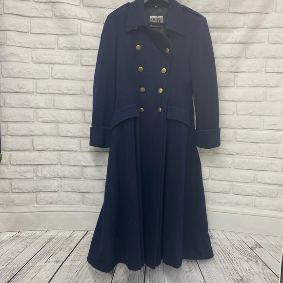 Vintage Double Breasted Military Maxi Coat Women Small Made in Ukraine - Picture 7 of 9